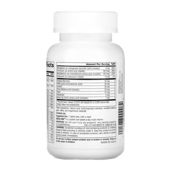 Мультивитамины и минералы, Mega-One&trade; - 30 tabs 2023-10-2673 фото
