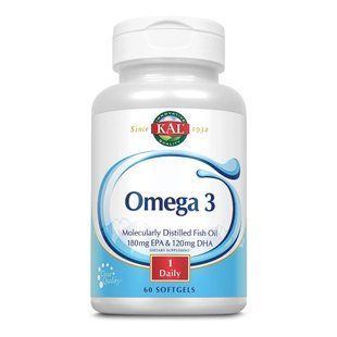 Омега-3, Omega 3 1000mg - 60 softgels 2024-11-0717 фото