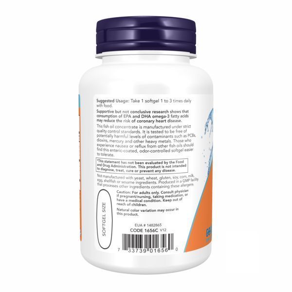 Очищена Омега 3, Omega-3 Enteric - 90 sgels 2022-10-0055 фото