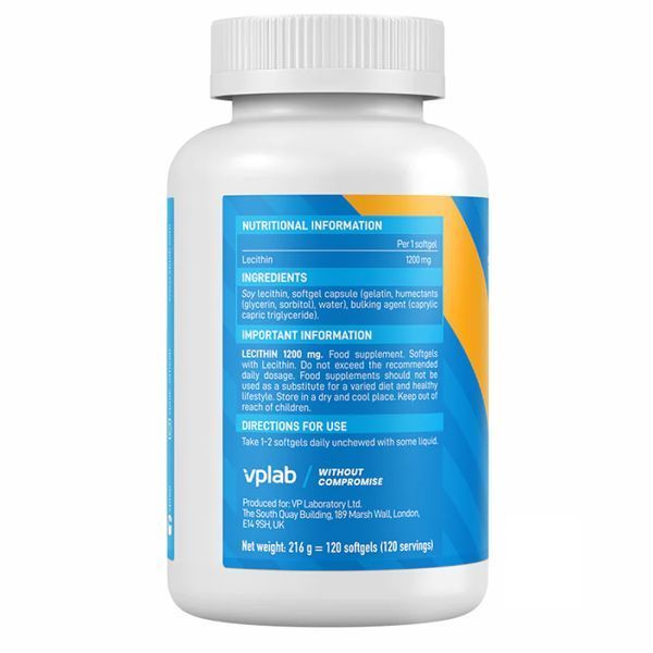 Лецитин, Lecithin 1200 mg - 120 Softgels 2022-10-0498 фото