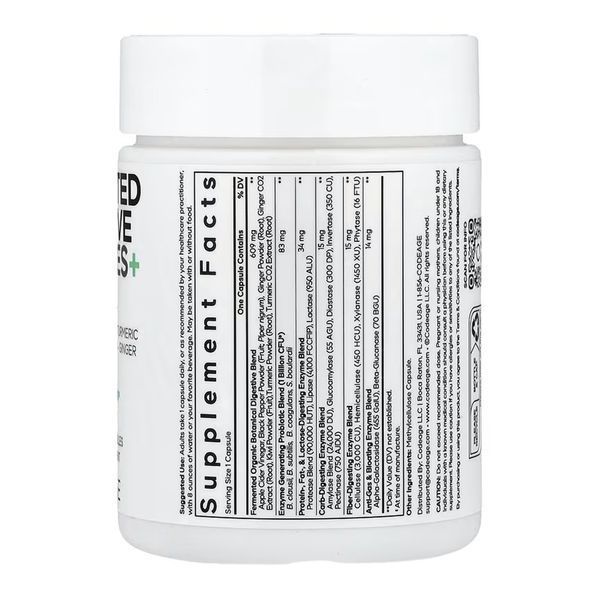 Ферментовані травні ферменти, Fermented Digestive Enzymes - 90 vcaps 2023-10-7719 фото