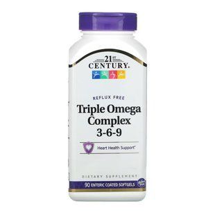 Triple Omega Complex Enteric Coated - 90 softgels 2023-10-7108 фото