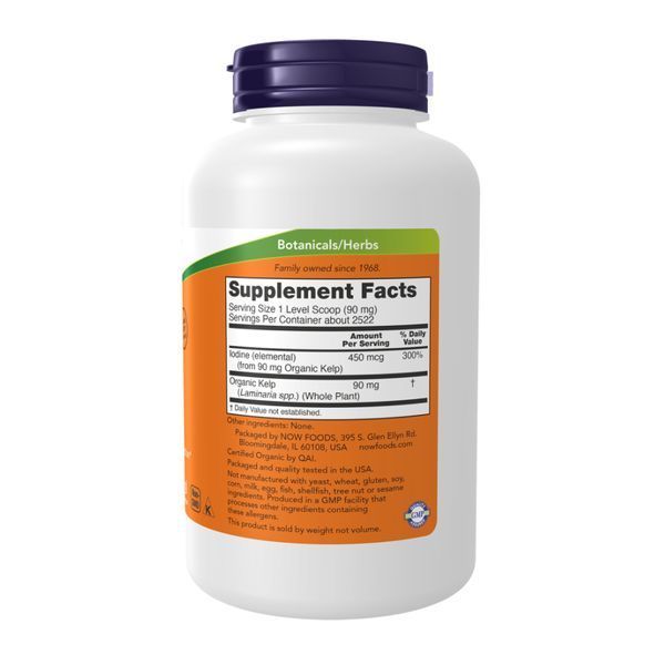 Органический порошок бурых водорослей (келп), Kelp Powder Organic - 227g 2023-10-5239 фото
