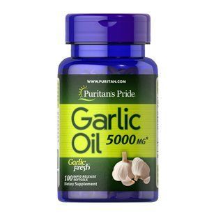 Часникова олія, Garlic Oil 5000mg - 100 caps 2023-10-2095 фото