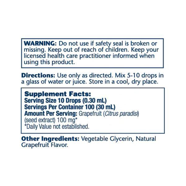 Экстракт семян грейпфрута, Grapefruit Seed Extract 100mg - 30ml 2023-10-4420 фото