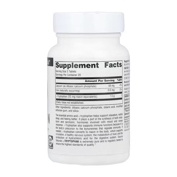 L-Tryptophan 500mg - 60 tabs 2023-10-5892 фото
