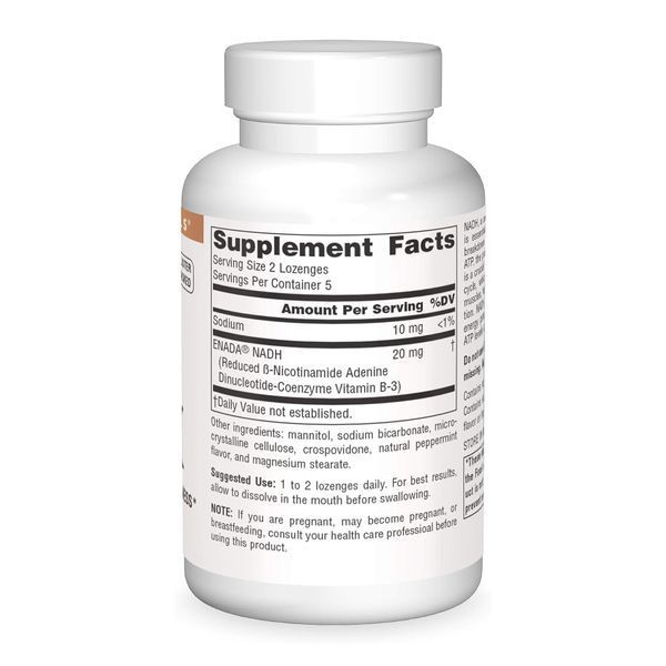 NADH 10mg Peppermint - 10 lozenges 2023-10-5893 фото
