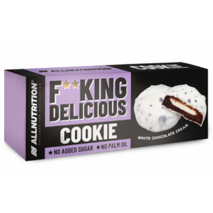 Фитнес печенье, Fucking Delicious cookie - 128g White chocolate cream 100-96-6231683-20 фото