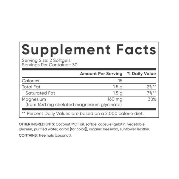 Magnesium Glycinate 160mg - 60 softgels 2023-10-4403 фото
