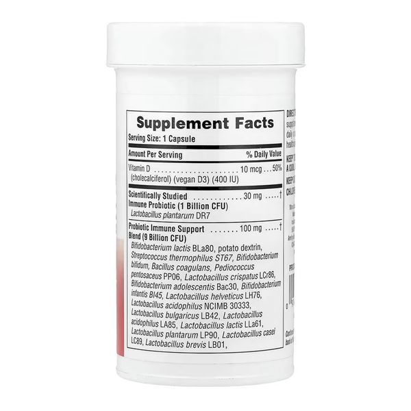 Пробиотик для поддержания организма,Immune Probiotic 10 Billion CFU - 30 caps 2023-10-6847 фото