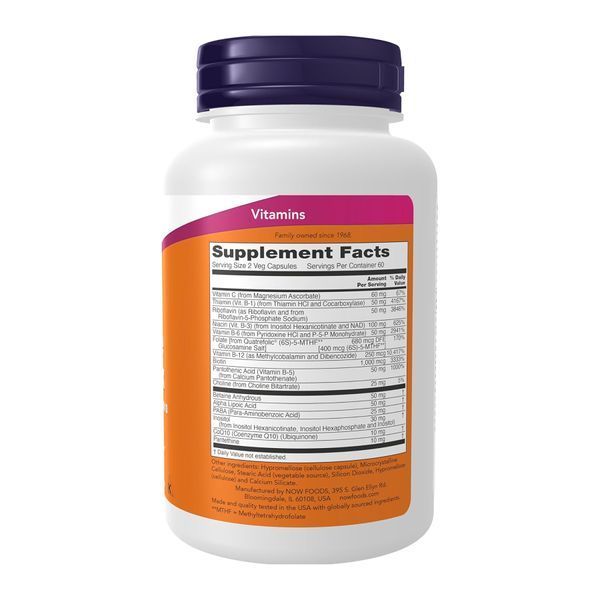 Вітамінний комплекс, Coenzyme B-Complex With Alpha Lipoic Acid and CoQ10 - 120 vcaps 2024-11-0606 фото