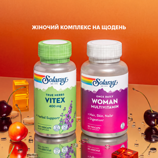 Женский ежедневный комплекс от Solaray &mdash; Комплексная поддержка женского организма, Vitex Berry + Once Daily Woman 3033-10-0524 фото