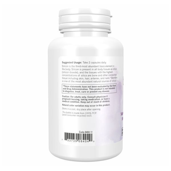 Кремній з бамбука для волосся, шкіри і нігтів, Bamboo Silica Beauty - 90 vcaps 2022-10-1384 фото