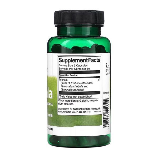 Трифала, Triphala 500 mg - 100caps 100-56-0549604-20 фото