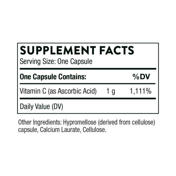 Аскорбиновая кислота (Витамин С), Ascorbic Acid 1g - 60 caps 2023-10-3130 фото