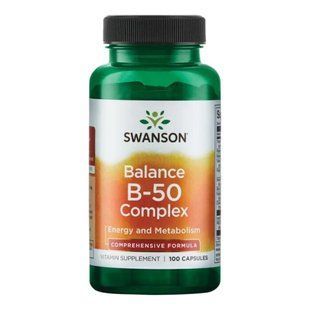 Комплекс витаминов В-50, Balance B-50 Complex - 100 caps 100-84-9950975-20 фото