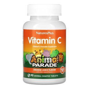 Детский витамин C 250 мг без сахара Nature's Plus Kids Vit C &mdash; 90 жевательных таблеток | ⏳ Срок годности до 11.2026 2024-11-0788 фото