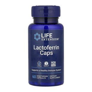 Лактоферрин, Lactoferrin Caps - 60 vcaps 2023-10-6814 фото