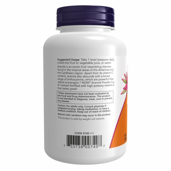 Порошок ацероли, Acerola Powder - 170g 2022-10-1335 фото