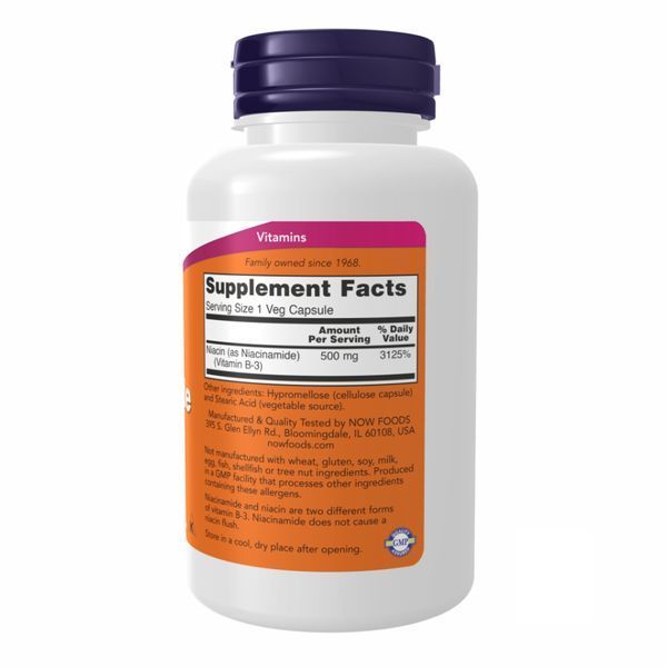 Ніацинамід, NIACINAMIDE 500mg - 100 vcaps 2022-10-0006 фото