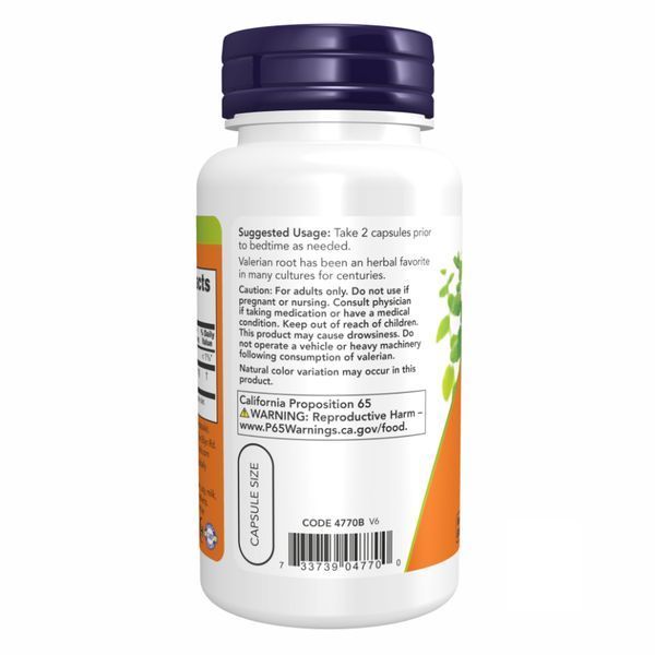 Корень валерианы, Valerian Root 500mg - 100 vcaps 100-29-9459873-20 фото