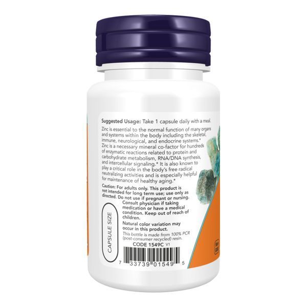 Цинк Пиколинат, Zinc Picolinate 50mg - 120 vcaps 2022-09-0124 фото