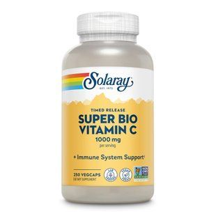 Буферизированный витамин С, Super Bio Vitamin C 1000mg - 250 vcaps 2023-10-2392 фото