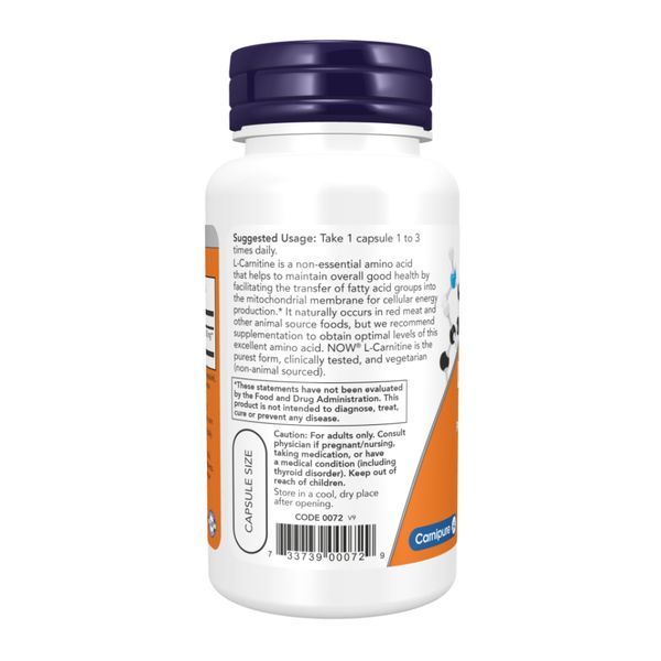 Л Карнитин, L-Carnitine 500mg - 60 vcaps 2022-10-1991 фото