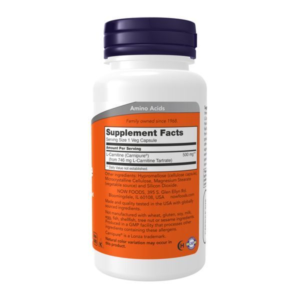 Л Карнитин, L-Carnitine 500mg - 60 vcaps 2022-10-1991 фото