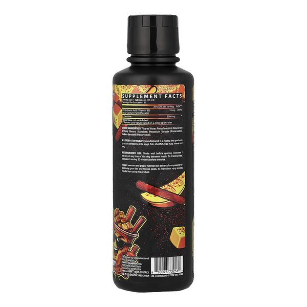 L-Карнітин, Liquid L-Carnitine 3000 - 480ml Mango Chamoy 2024-11-0856 фото