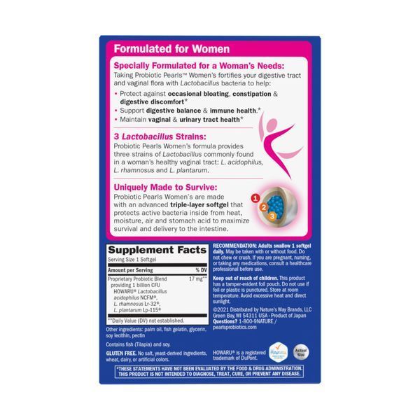 Пробиотики для женщин, Probiotic Pearls Women's - 30 softgels 2023-10-7941 фото