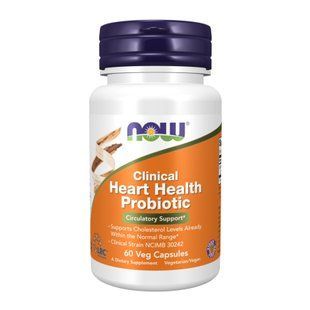 Пробиотик для здоровья сердца, Clinical Heart Health Probiotic - 60 vcaps 2023-10-2826 фото