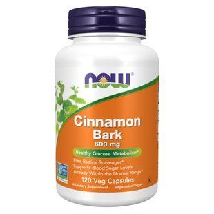 Кора корицы, Cinnamon Bark 600mg - 120 vcaps 2022-10-2639 фото