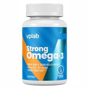 Омега-3, Strong Omega 3 - 60 softgels 2022-10-0279 фото