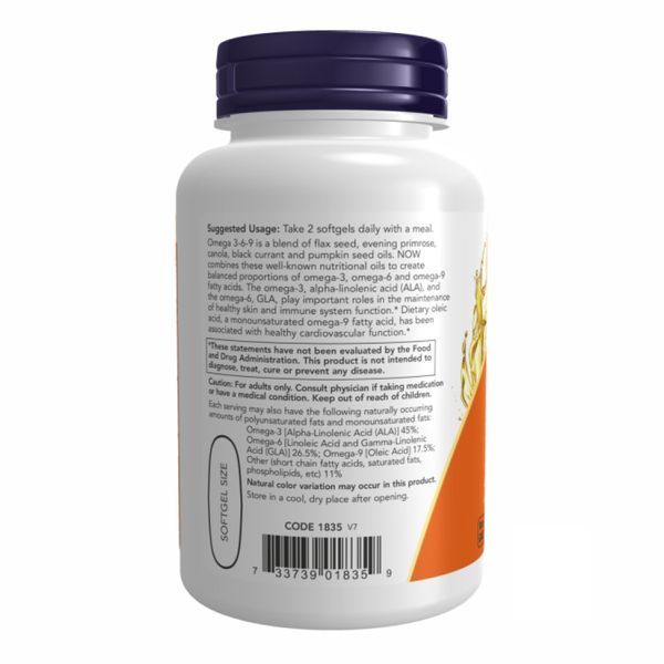 Омега 3 6 9, Omega 3-6-9 1000 mg - 100 sgels 2022-10-0067 фото