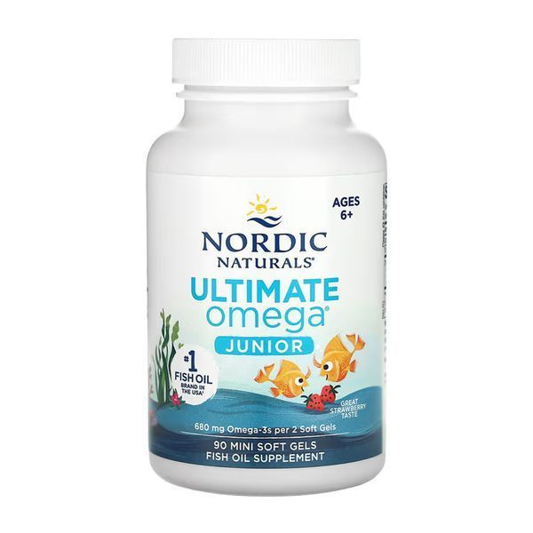 Омега-3 для підлітків, Ultimate Omega Junior - 90 mini softgels 2023-10-5942 фото