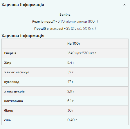 Гейнер, Impact Weight Gainer V2 - 2500g Vanilla 100-38-1477843-20 фото