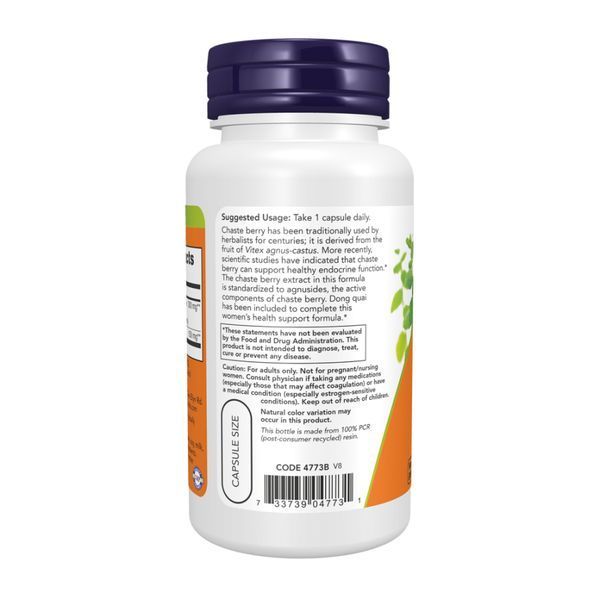 Экстракт витекса, Chaste Berry Vitex Extract 300 mg - 90 vcaps 2023-10-2496 фото