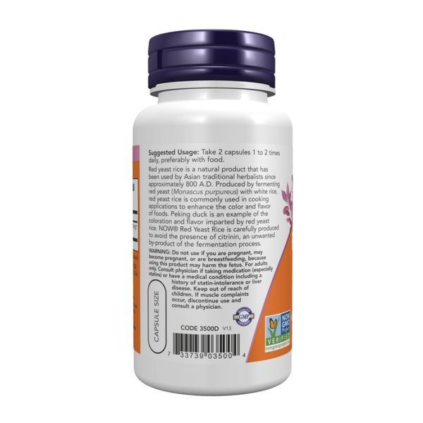 Red Yeast Rice 600mg - 120 vcaps 2023-10-2827 фото