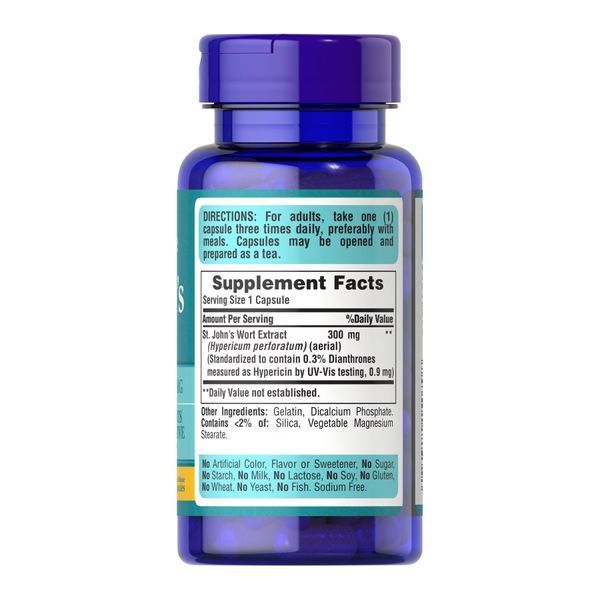 Екстракт Звіробою, St. Johns Wort Standardized Extract 300mg - 100 caps 2023-10-2523 фото