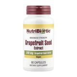 Екстракт насіння грейпфрута 250мг Nutribiotic (Grapefruit Seed Extract) &mdash; 60 капсул 2023-10-5472 фото