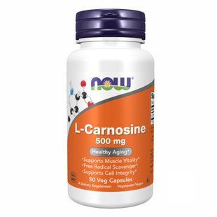 L-карнозин, Carnosine 500mg - 50 vcaps 2022-10-1444 фото