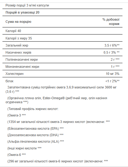 Тройная Омега 3-6-9, Triple Omega 3-6-9 Maximum Strength - 60 Softgels 100-15-4507100-20 фото