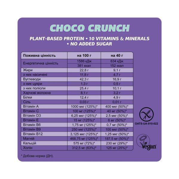 Батончики, Fizi Mood Booster - 24x40g Choco Crunch 2023-10-3912 фото