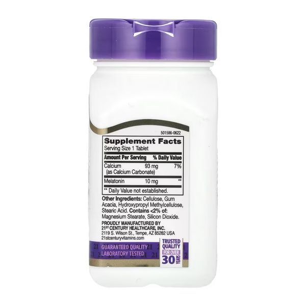 Мелатонин, Melatonin 10 mg Prolonged Release - 120 tabs 2023-10-7138 фото