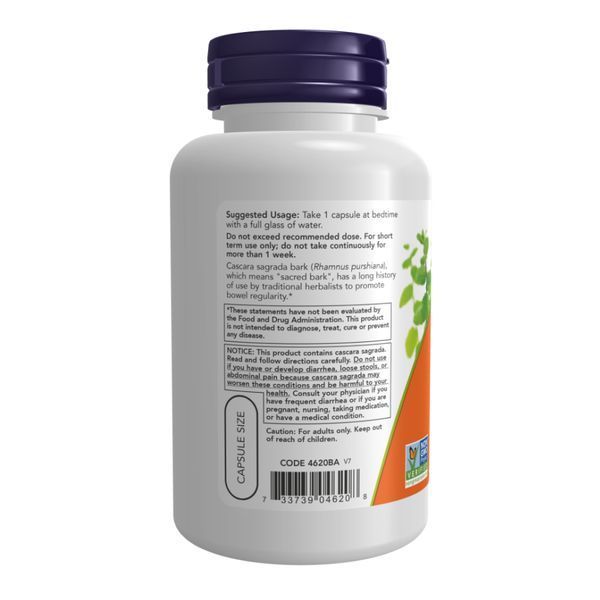 Каскара саграда, Cascara Sagrada 450 mg - 250 vcaps 2023-10-2495 фото