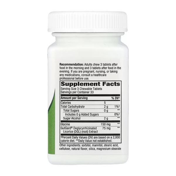 Дегліциризинова солодка, DGL (Sugar Free) - 100 tabs 2023-10-6852 фото