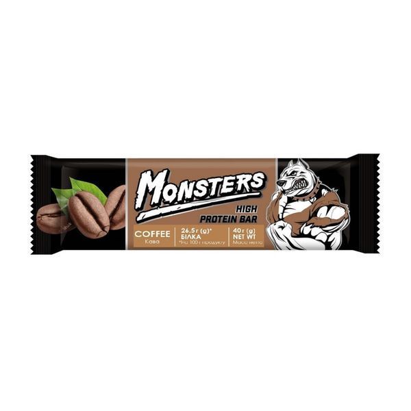 Протеиновые батончики, Monsters - 24x40g Coffee 100-20-2304079-20 фото