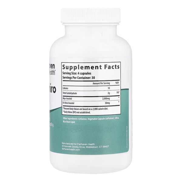 Мио- и Д-хироинозитол, Myo + D-Chiro Inositol - 120 caps 2023-10-4757 фото