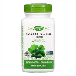 Листья Готу Кола, Gotu Kola Herb - 180 vcaps 2022-10-1083 фото